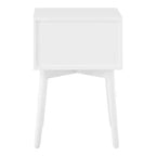 Table de chevet à 2 tiroirs – Rangement compact pour chambre à coucher avec cadre en bois