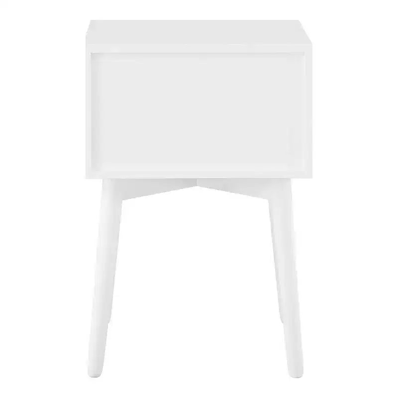 Table de chevet à 2 tiroirs – Rangement compact pour chambre à coucher avec cadre en bois