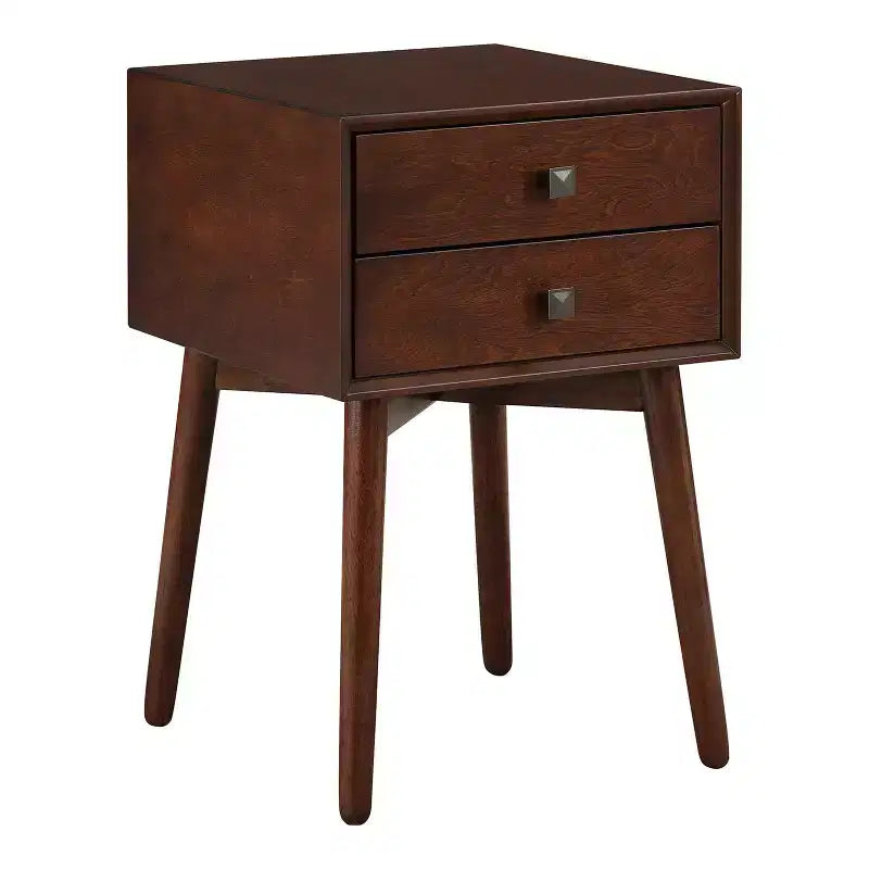 24/7 Shop At Home Norvy 2 Drawer Nightstand