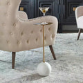 Table d'appoint ronde en laiton de 8,5" de large – Petite table d'appoint