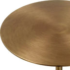 Table d'appoint ronde en laiton de 8,5" de large – Petite table d'appoint