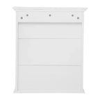 Armoire de toilette murale avec étagère réglable et portes à fermeture magnétique