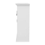 Armoire de toilette murale avec étagère réglable et portes à fermeture magnétique