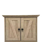Armoire de toilette murale avec étagère réglable et portes à fermeture magnétique