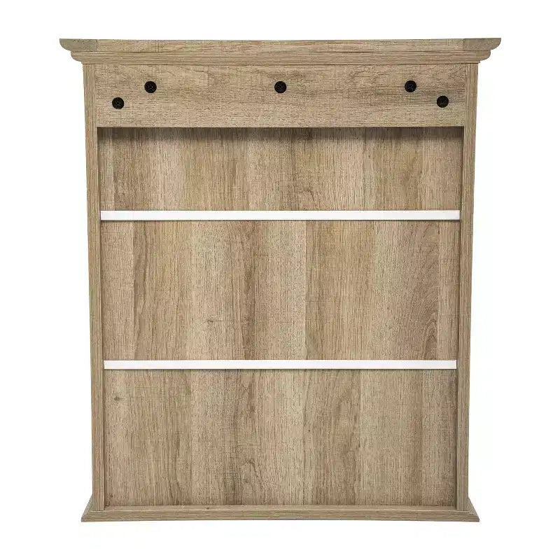 Armoire de toilette murale avec étagère réglable et portes à fermeture magnétique
