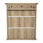 Armoire de toilette murale avec étagère réglable et portes à fermeture magnétique