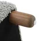 Banc ottoman rembourré en bois de 60" – Coussin en mousse, cadre en pin et contreplaqué, capacité de 250 lb