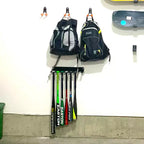 Support mural robuste pour 14 battes de baseball