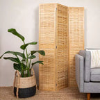 Écran bambou, tressage panier