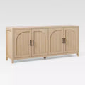 Saracina Home Modern 70" Fluted Sideboard with Arched Doors