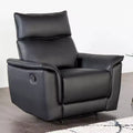 Fauteuil inclinable en similicuir avec levier manuel latéral